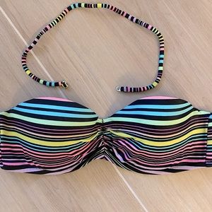 VICTORIA SECRET~STRAPLESS PUSH-UP BIKINI TOP~32D